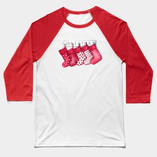 Christmas Socks Baseball T-Shirt